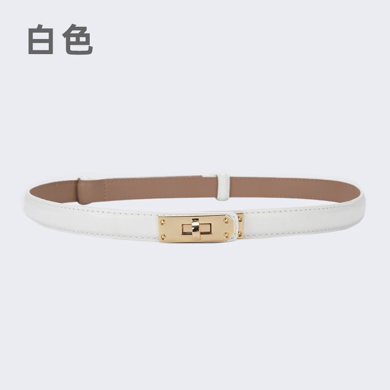 Wholesale women's thin belt skirt casual pants belt waist buckle belt